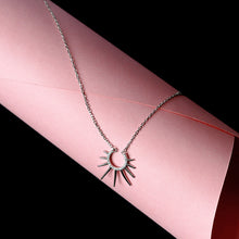 Sterling Silver Half Round Minimalistic Necklace
