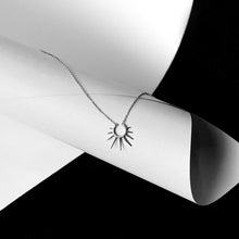 Sterling Silver Half Round Minimalistic Necklace