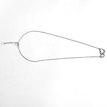 Sterling Interlocked Heart Necklace