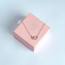 Sterling Interlocked Heart Necklace