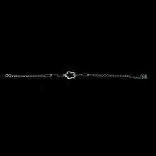 Silver Delicate Flower Link Bracelet