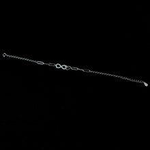 Sparkling Infinity Heart Link Bracelet