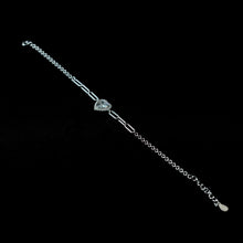 Sterling Heart Link Bracelet