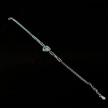 Sterling Heart Link Bracelet