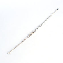 Sparkling Infinity Heart Link Bracelet