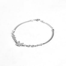 Silver Butterfly with Infinity Zircon Bracelet