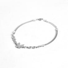 Silver Butterfly with Infinity Zircon Bracelet