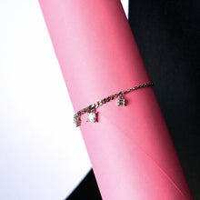 Silver Solitar Charms Bracelet