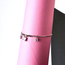 Silver Solitar Charms Bracelet