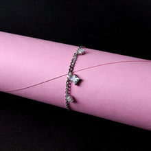 Silver Solitar Charms Bracelet