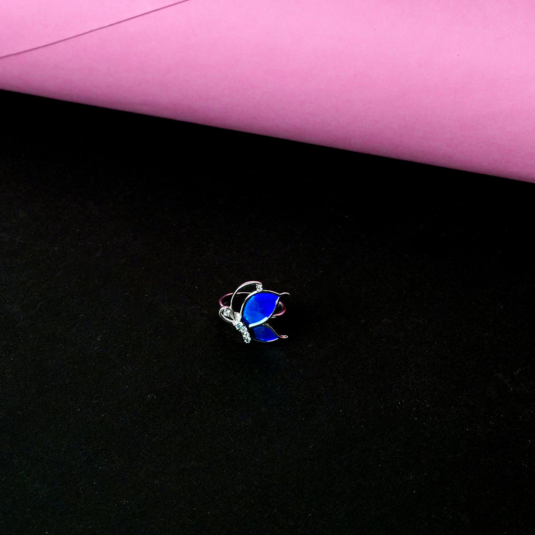Stunning Zircon Half Butterfly Ring