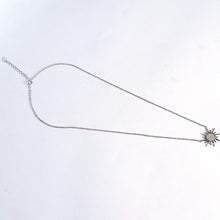 Sterling Zircon Sun Minimalistic Necklace