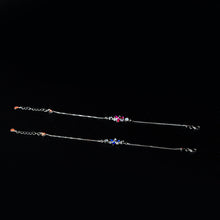 Silver Zircon Flower Bracelet