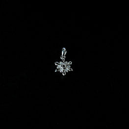 Sterling Snow Crystal Pendant