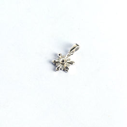 Sterling Snow Crystal Pendant