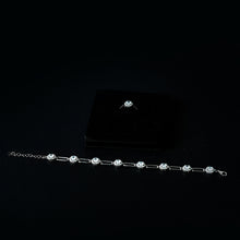 Solitaire Round Link Bracelet with Solitaire Round Ring